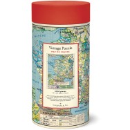 France Map Vintage Pussel 1000 bitar